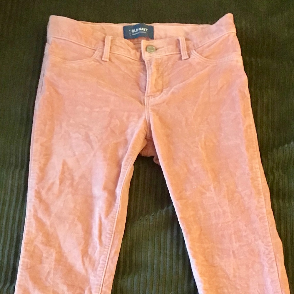 Beautiful Pink brushes velvet Old Navy Jeggings